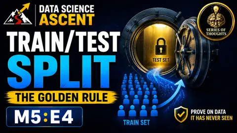 Train/Test Split Explained: The Golden Rule of Machine Learning | Data Science Ascent M5:E4