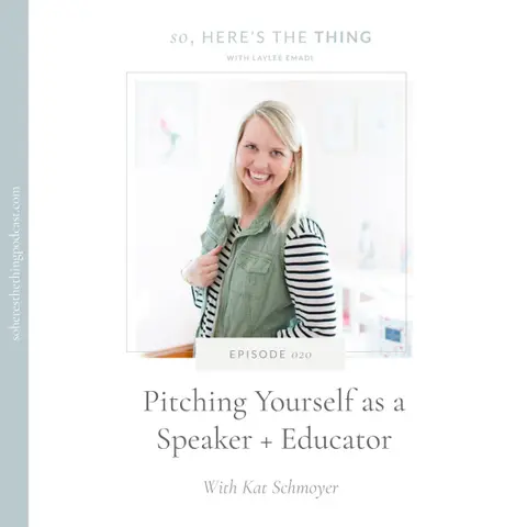 Episode 20: Pitching Yourself as a Speaker + Educator