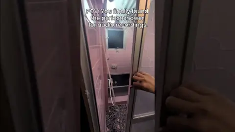 POV: You finally found the perfect shower for audio recordings