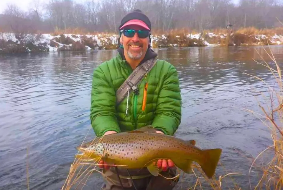 UC blog 1.jpg Bill Bernhardt with an Upper Connecticut River Brown Trout