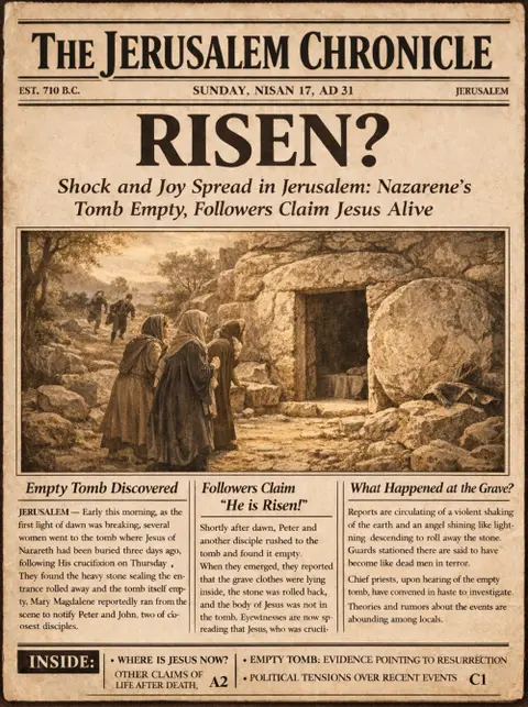 Risen! There is no other plausible explanation!