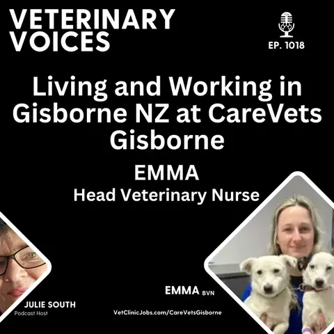Living and Working as a Veterinary Professional at CareVets Gisborne with Emma - Head Vet Nurse - ep 1018
