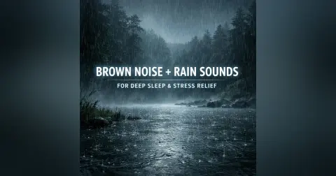 Brown Noise + Rain Sounds for Deep Sleep | Powerful Stress & Insomnia Relief