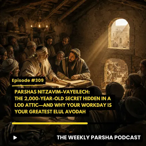 Parshas Nitzavim–Vayeilech: The 2,000-Year-Old Secret Hidden in a Lod Attic—and Why Your Workday Is Your Greatest Elul Avodah