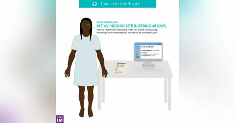 #46 A 45F with Persistent Bleeding: Hoofbeats Segment