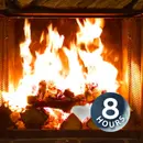 Wood Fire Crackling 8 Hours | White Noise to Relax, Study or Sleep