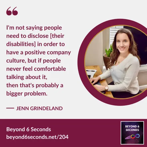 How to support employees with invisible disabilities - with Jenn Grindeland