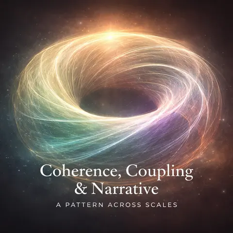 Coherence, Coupling, and Narrative Selection in Human Systems