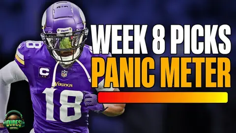 NFL Week 8 Picks, Panic Meter Justin Jefferson, and Ashton Jeanty 📱