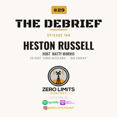 THE DEBRIEF #29 Veteran Games - Hosted by Zero Limits Podcast Matty Morris with cohost Chris Katelaris aka Big Chocky with former guest Ep.188 Heston Russell