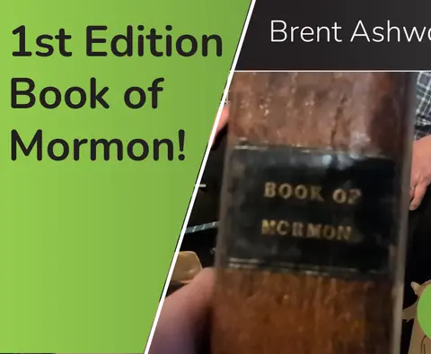 1st Edition Book of Mormon/LDS Docs (Brent Ashworth 4 of 5)