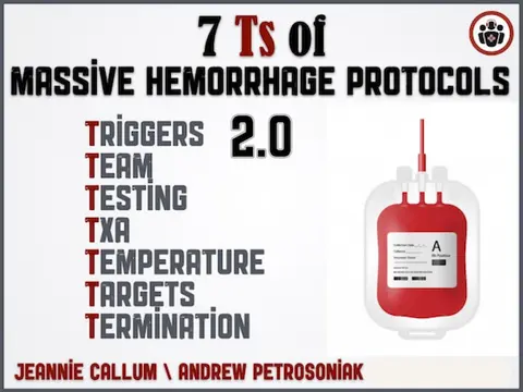 Ep 206 Massive Hemorrhage Protocols 2.0 – Update on the 7 Ts