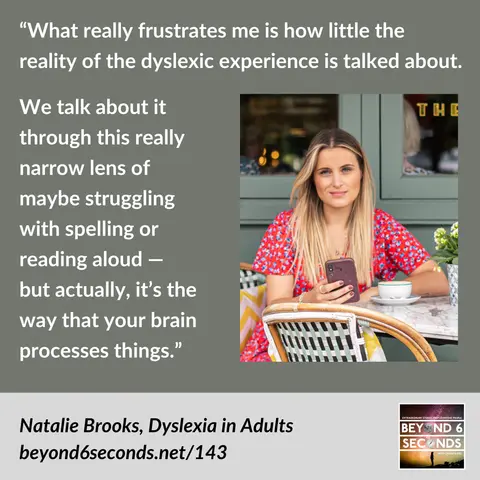 Natalie Brooks – Dyslexia in Adults