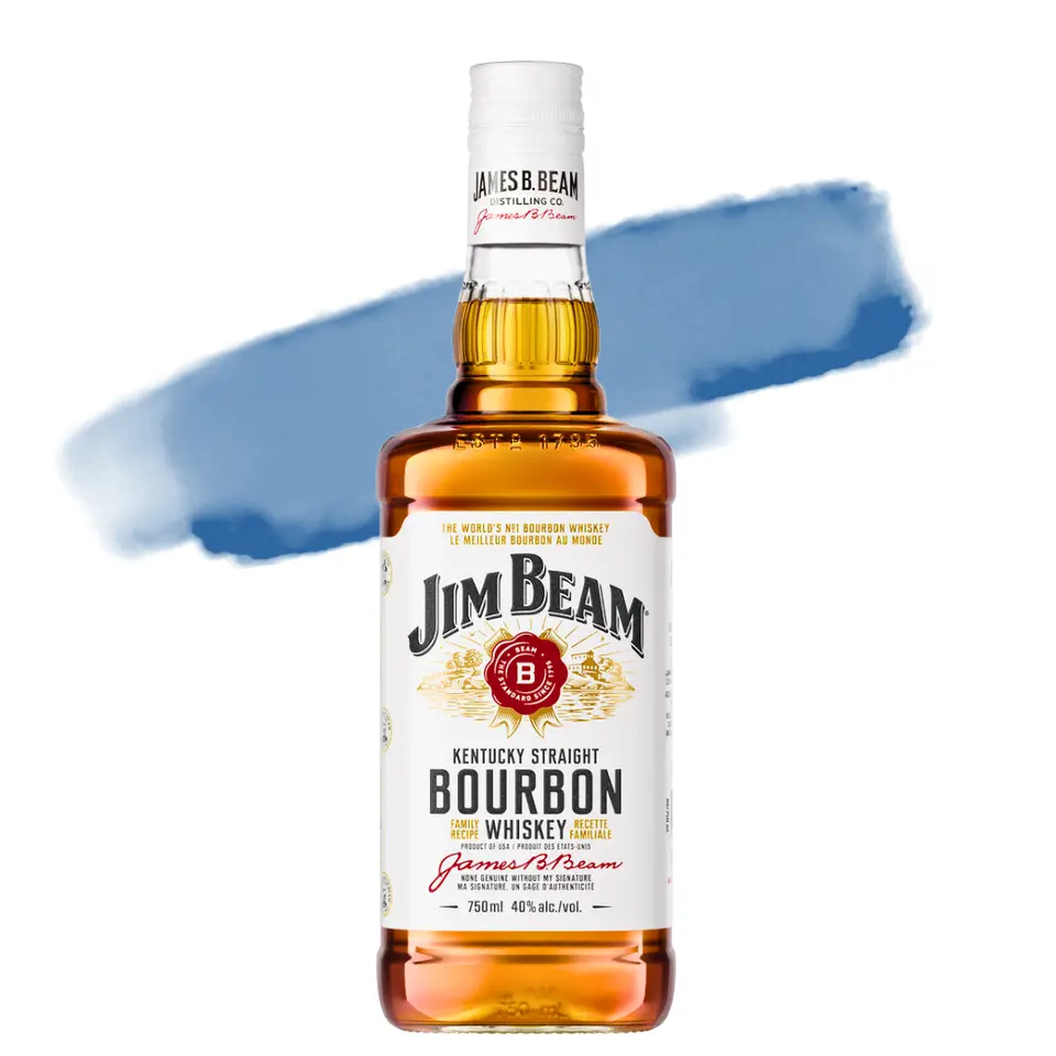 Jim Beam Straight Bourbon, also known as Jim Beam White Label Bourbon Whiskey, reviewed by Film & Whiskey