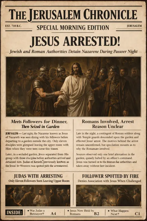 Special Report! Jesus Arrested!