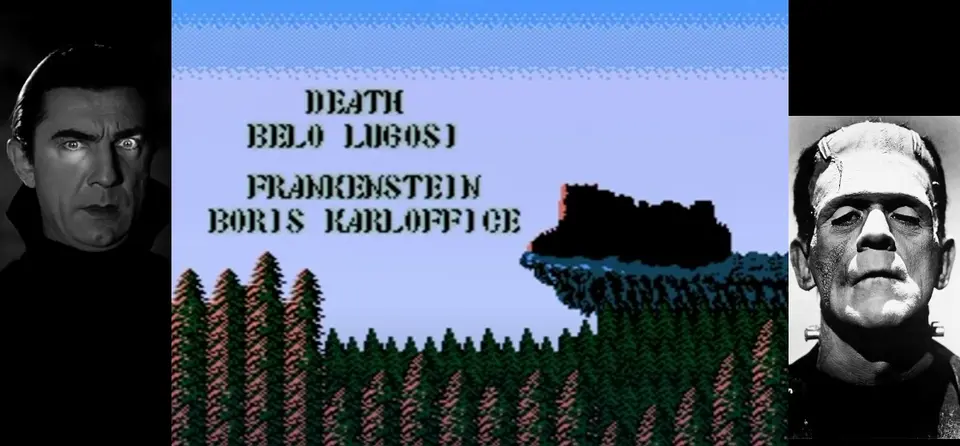 Castlevania credit for Bela Lugosi and Boris Karloff Castlevania credit for Bela Lugosi and Boris Karloff