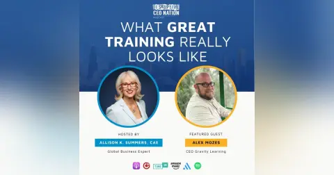 Ep 342 What Great Training Really Looks Like with Alex Mozes, CEO Gravity Learning; San Francisco, CA, USA