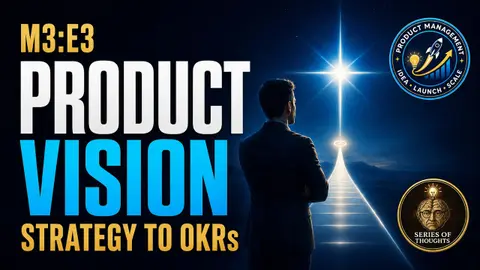 How to Create a Product Vision, Strategy & Outcome-Based OKRs | M3: E3