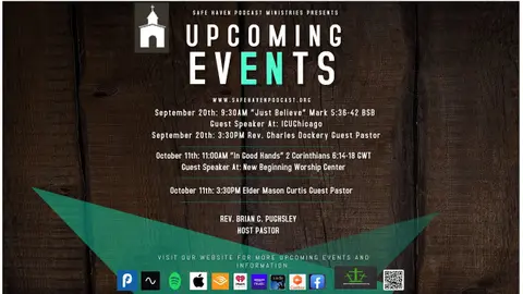Safe Haven Podcast Upcoming Events