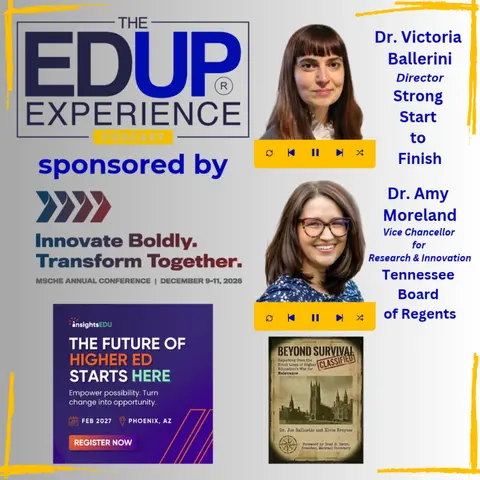 Why Are We Still Putting Students in Remedial Sequences That Don't Work? - Dr. Victoria Ballerini, Dir., Strong Start to Finish, & Dr. Amy Moreland, Vice Chancellor, Tennessee Board of Regents