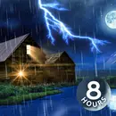 Thunderstorm & River Sounds for Sleeping | 8 Hours