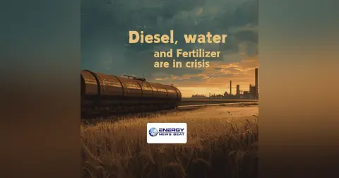 Diesel, gasoline, water, and fertilizer are critically impacted by the supply crunch in the Iran war.