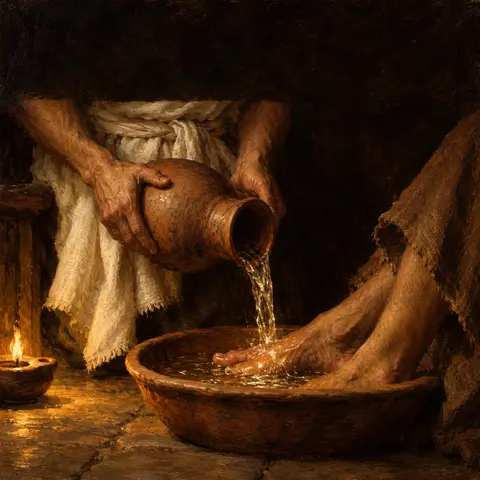 The Bath, The Feet, and the Basin