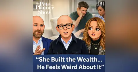 She built the wealth...he feels weird about it