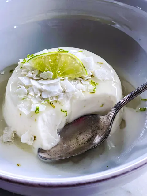 Coconut Lime Panna Cotta