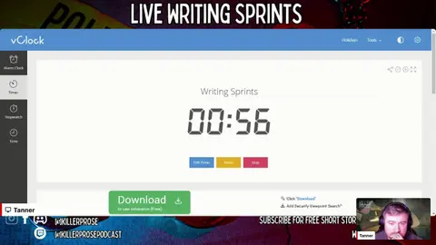 Live Writing Sprints