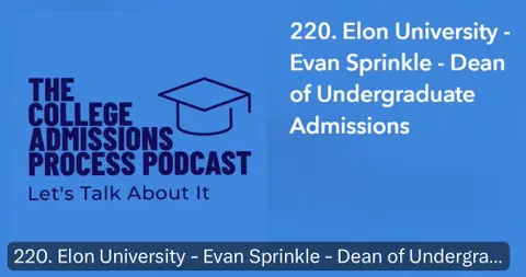 220. Elon University - Evan Sprinkle - Dean of Undergraduate Admissions