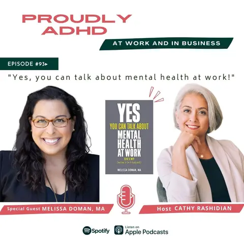”Yes, you can talk about mental health at work!” | Guest Melissa Doman, MA