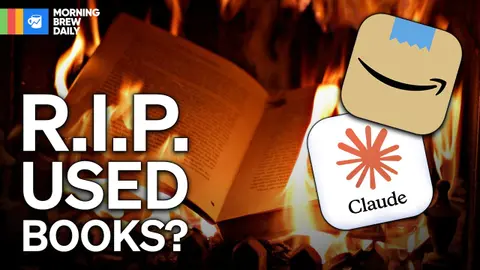 Are AI companies buying up and destroying used books for their models?