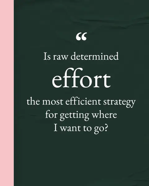 Trying harder is futile. Don't be the fly!