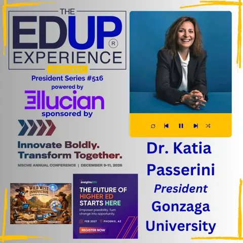 What Does It Mean to Control Technology Instead of Letting It Control You? - with Dr. Katia Passerini, President, Gonzaga University