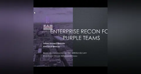 Webcast: Enterprise Recon For Purple Teams