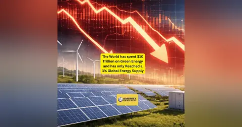 The world has spent 10 Trillion on Green Energy to only have gained 3% - and the Strait of Hormuz is still closed
