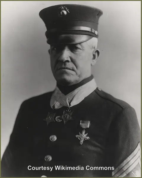 US Marine Corps Sgt. Major Daniel Daly - Two Time Medal of Honor Recipient