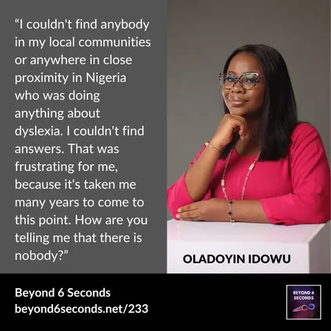 Dyslexia advocacy in Nigeria – with Oladoyin Idowu