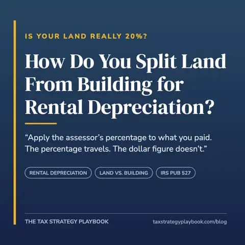 How Do You Split Land From Building for Rental Property Depreciation?