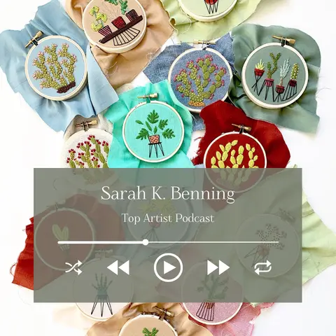 Embroidery Artist Sarah K. Benning on Her Vivid Floral Pieces and Growing as an Artist
