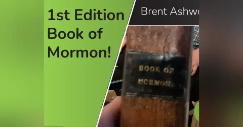 1st Edition Book of Mormon/LDS Docs (Brent Ashworth 4 of 5)