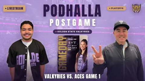 Valkyries vs. Aces Game 1 Reaction, WNBA Semifinals | Playoff Podhalla Postgame