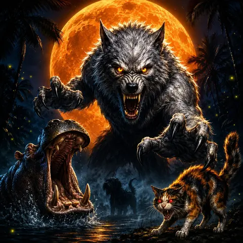 4 Scary Animal Horror Stories | Werewolf, Killer Hippos, Demon Cat & Monster Dog