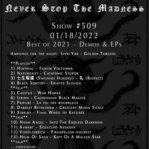 #509 - 01-18-22 - Best of 2021: Demos & EPs