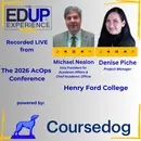 LIVE from the 2026 ⁠AcOps Conference⁠ powered by ⁠Coursedog⁠ - w/ Michael Nealon⁠, Vice President for Academic Affairs & Chief Academic Officer, & ⁠Denise Piche⁠, Project Manager, ⁠Henry Ford College⁠