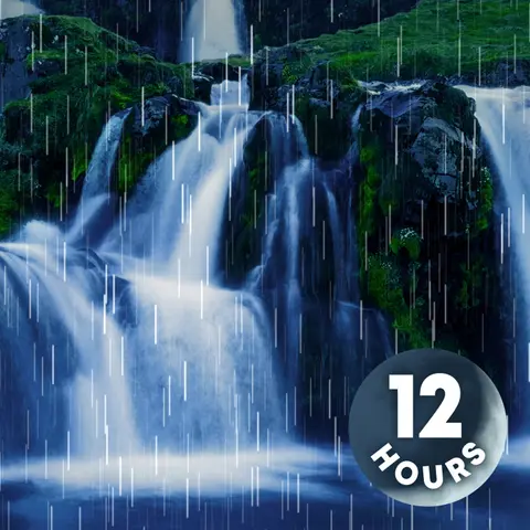 Rain Noise & Waterfalls 12 Hours | The BEST White Noise for Sleep!