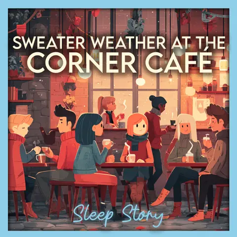 A Warm Café on a Rainy Autumn Night | Cozy Bedtime Story for Adults with Gentle Rain Sounds, Firelight & Soothing Narration