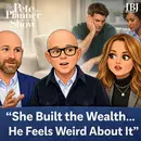 She built the wealth...he feels weird about it