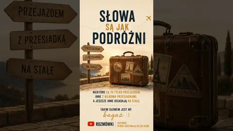 Skąd przyjechał bagaż? Czyli o słowach podróżnych